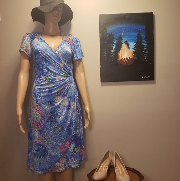 Ingenue Blue Midi Dress - Picture 1 of 11